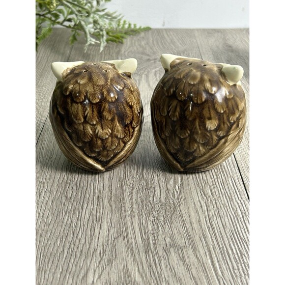 6 Piece Vintage Enesco Owl Ceramic Kitchen Set S&P Shakers + More Japan READ - Picture 11 of 16
